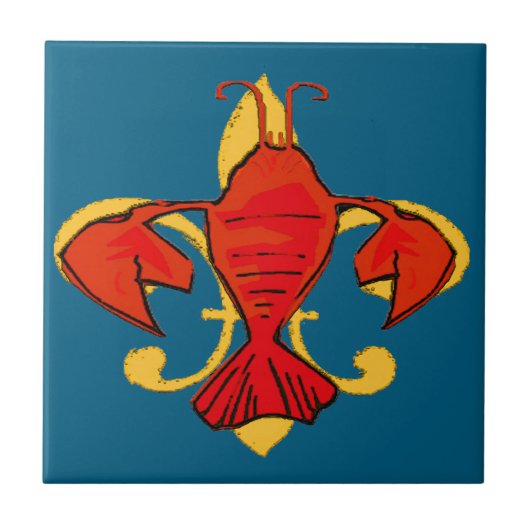 Carreau Poisson Fleur De Lis (Devant)