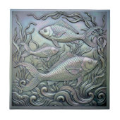 Carreau Poisson iridescent métallique ID1223 (Devant)