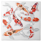 Carreau Poisson orange Koi (Devant)
