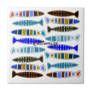 Carreau Poisson rayé multicolore Thunder_Cove