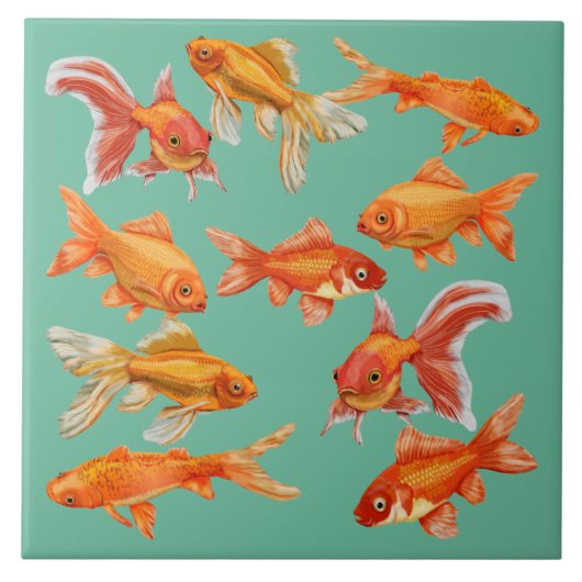 Carreau Poisson rouge (Devant)