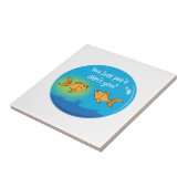 Carreau Poisson rouge contrarié (Côté)