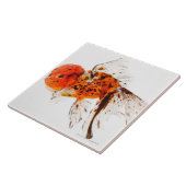 Carreau Poisson rouge de lionhead de calicot (auratus de (Côté)