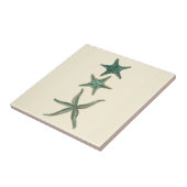 Carreau Poisson triplé aquamarine (Côté)