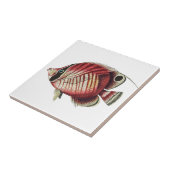 Carreau Poisson vintage d'anges tropicaux (Côté)