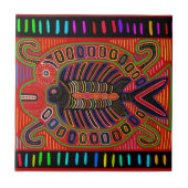 Carreau Poisson volant Cuna Indian Mola (Devant)