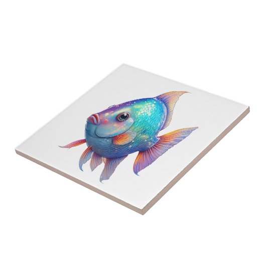 Carreau Poissons à échelles cosmiques (Côté)