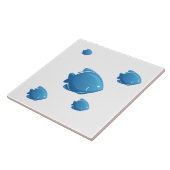 Carreau Poissons bleus (Côté)