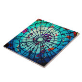 Carreau Poissons tropicaux de l'océan en verre soufflé (Côté)