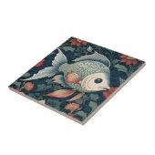 Carreau Poissons tropicaux style William Morris Ocean Sea  (Côté)