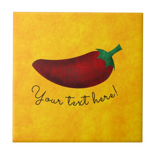 Carreau Poivre de piment chaud épicé de sud-ouest (Devant)