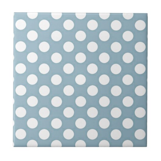 Carreau Polka bleu pâle (Devant)