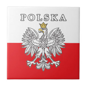 Carreau Polska avec aigle polonais