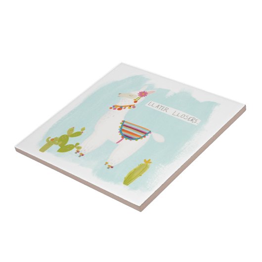 Carreau Pom Pom Llama Rama - Llater Llosers (Côté)