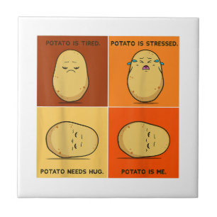 Carreau Pomme de terre Spud Légume racine Tater Végétalien