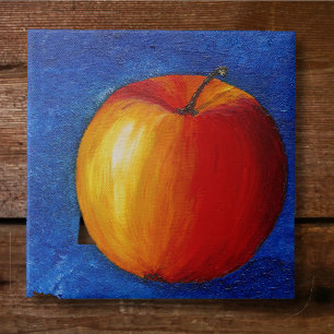Carreau Pomme rouge - Peinture de la vie morte