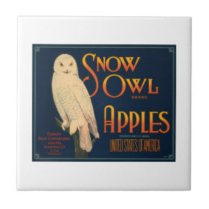 Carreau Pommes de la marque Snow Owl Vintage Crate Étique