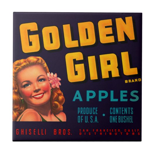 Carreau Pommes d'or de fille (Devant)