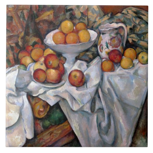 Carreau Pommes et oranges, Paul Cezanne, 1895-1900 (Devant)