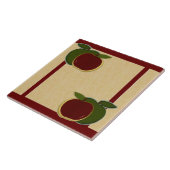 Carreau Pommes peintes (foe/canneberge) (Côté)