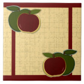 Carreau Pommes peintes (texturées/canneberges) (Devant)
