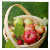 Carreau Pommes rouges dans un panier (Devant)