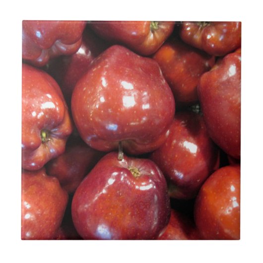 Carreau Pommes rouges foncées (Devant)