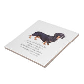 Carreau Pont arc-en-ciel des Dachshund (Côté)