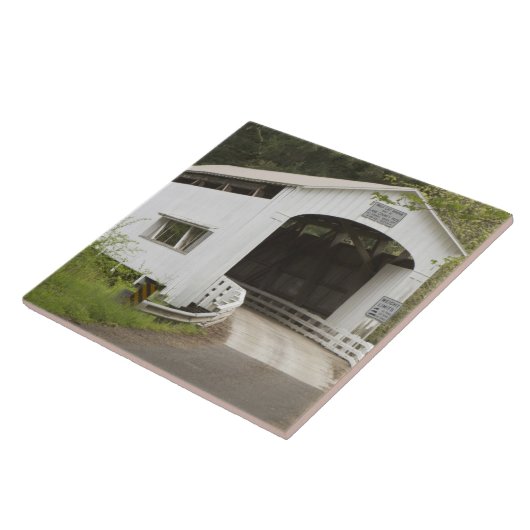 Carreau Pont couvert de Wild Cat, comté de Lane, Oregon (Côté)