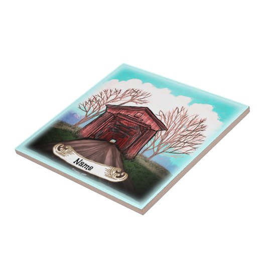 Carreau Pont couvert rouge (Côté)