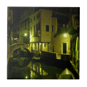 Carreau Pont dans la Venise nocturne