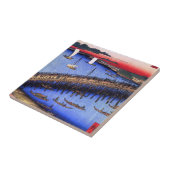 Carreau Pont de Ryōgoku et la grande rive (両国橋大川ばた) (Côté)