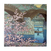 Carreau Pont oriental frais de rivière de kawase de Hasui (Devant)