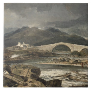Carreau Pont Tummel, Perthshire, c.1801-03 (huile sur pann