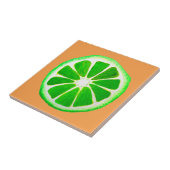 Carreau Pop art agrumes citron vert fruit original aquarel (Côté)