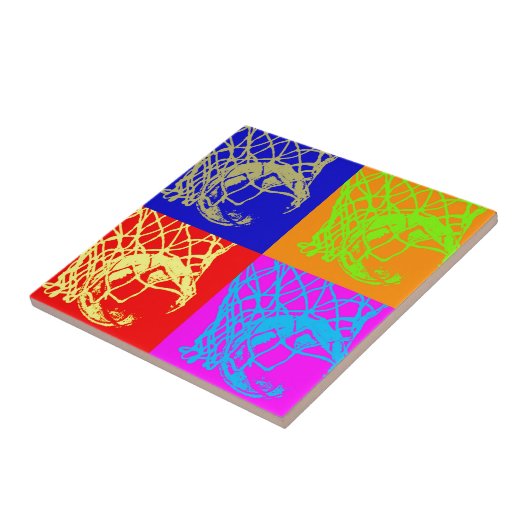 Carreau Pop Art Basket (Côté)