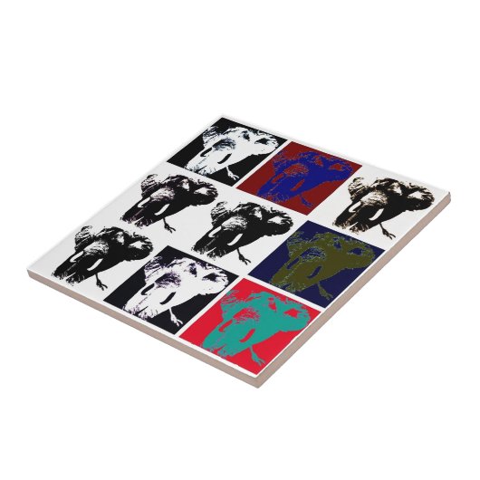 Carreau Pop Art Elephants (Côté)