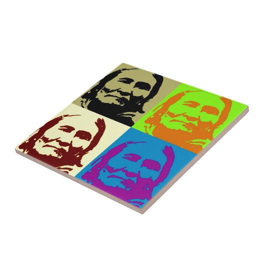 Carreau Pop Art Freedom Fighter Geronimo (Côté)