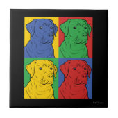 Carreau Pop Art Labrador Retriever (Devant)