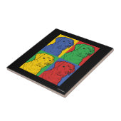 Carreau Pop Art Labrador Retriever (Côté)