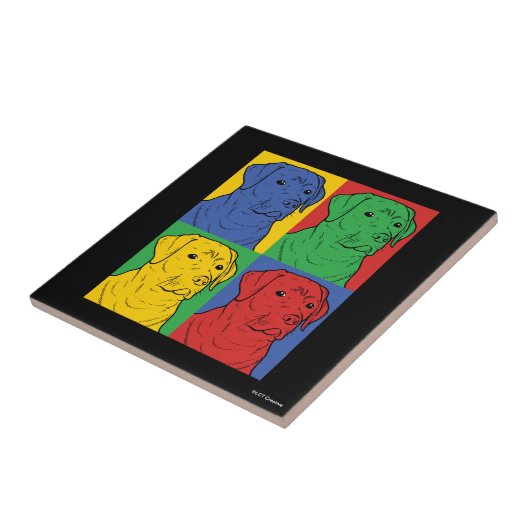 Carreau Pop Art Labrador Retriever (Côté)