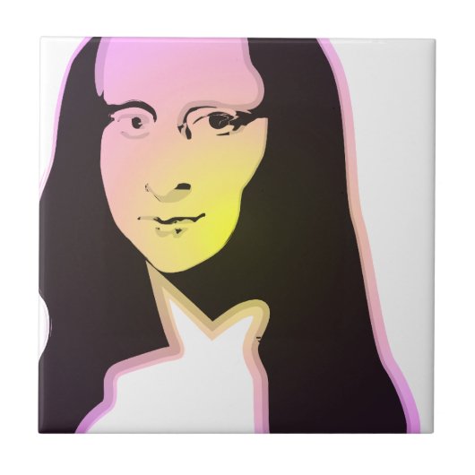 Carreau Pop Art Lisa (Devant)