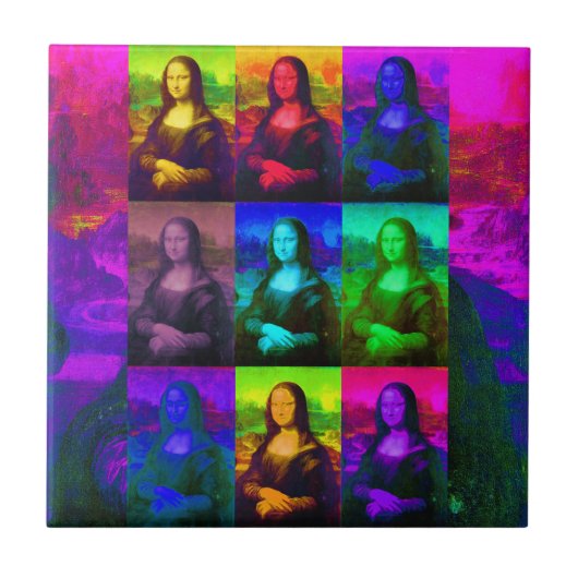 Carreau Pop Art Mona Lisa (Devant)