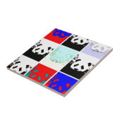 Carreau Pop Art Panda (Côté)