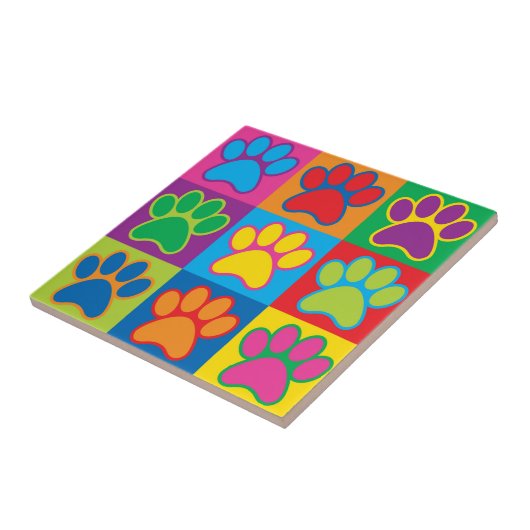 Carreau Pop Art Paws (Côté)