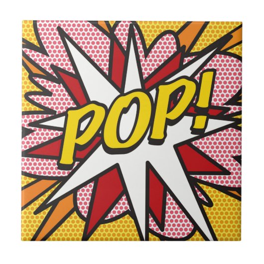Carreau POP Fun Retro Comic Book Pop Art (Devant)
