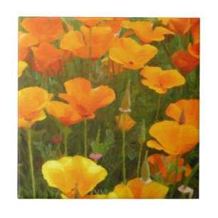 Carreau Poppies de Californie