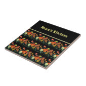 Carreau Poppies Fleurs de Pavot Rouge Orange Jaune Pavot A (Côté)