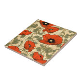 Carreau Poppies florales Art Nouveau (Côté)