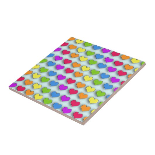 Carreau Poppin Coeurs rétro (Côté)